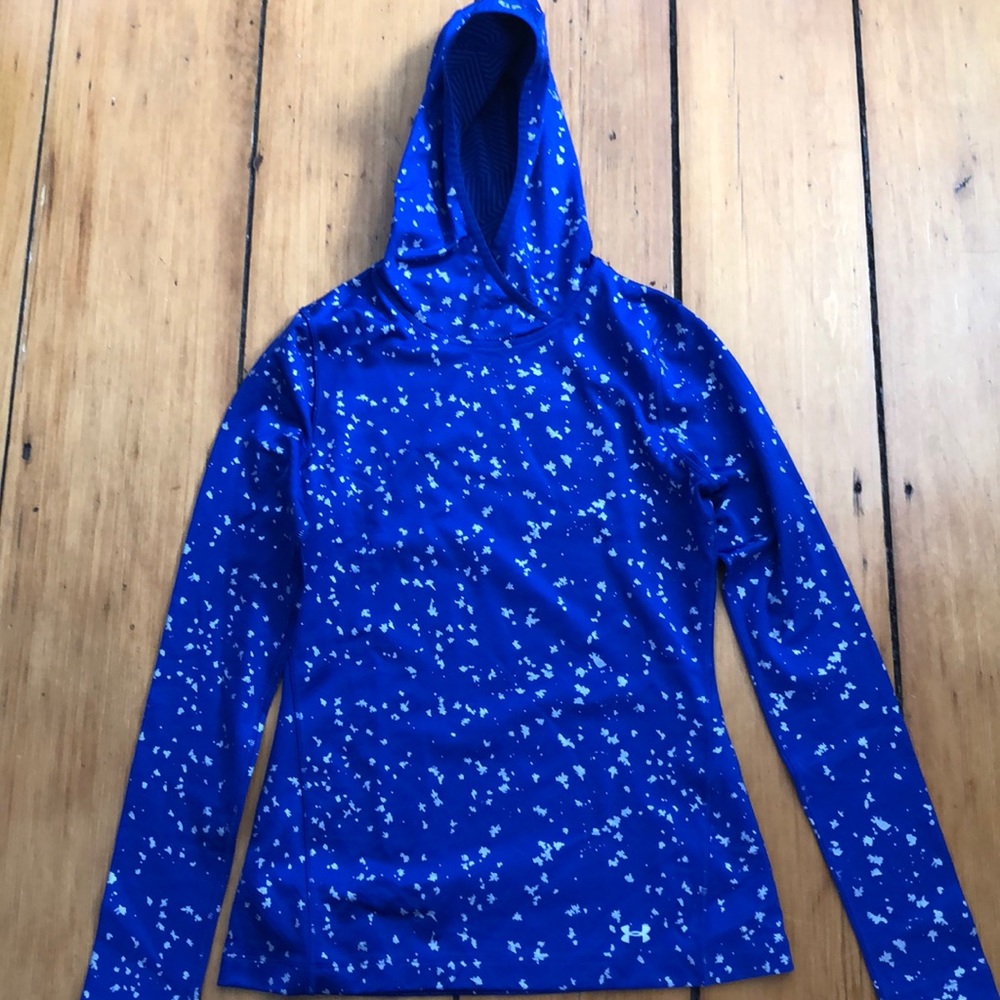 Under Armour royal blue cold gear pullover hoodie